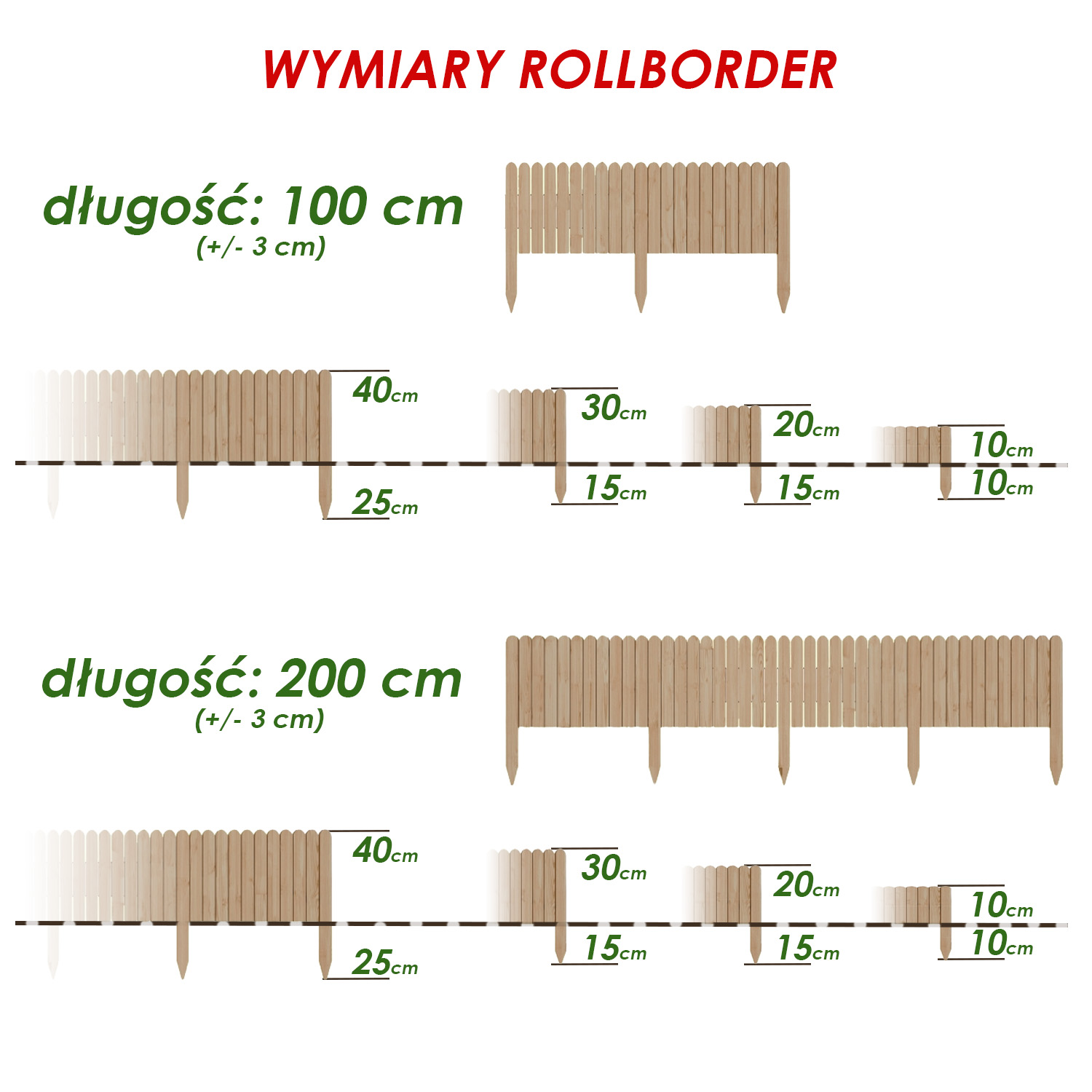 rollborder drewniany obrzeże trawnikowe